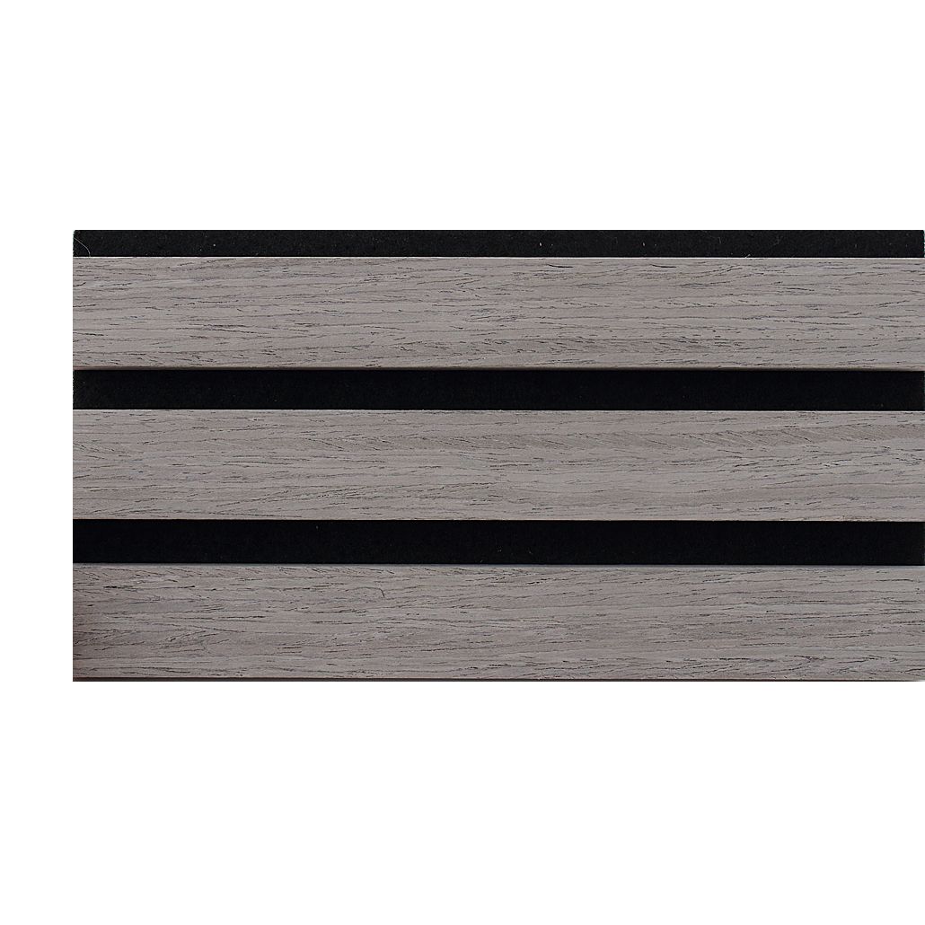 Grey Oak Veneer Wrapped MDF Acoustic Wall Panel 2400 x 600mm